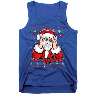 Santa Dj Edm Costume And Novelty Christmas Dj Great Gift Tank Top