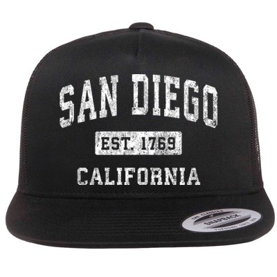San Diego Est 1769 California Ca Vintage Established Sports Design Flatbill Hat