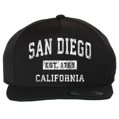 San Diego Est 1769 California Ca Vintage Established Sports Design Wool Snapback Cap