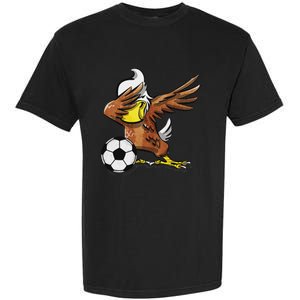 Soccer Dabbing Eagle Sport Garment-Dyed Heavyweight T-Shirt