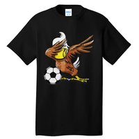 Soccer Dabbing Eagle Sport Tall T-Shirt