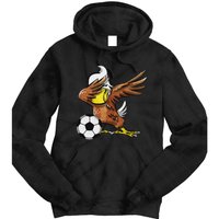 Soccer Dabbing Eagle Sport Tie Dye Hoodie