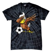 Soccer Dabbing Eagle Sport Tie-Dye T-Shirt