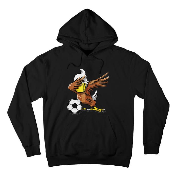 Soccer Dabbing Eagle Sport Tall Hoodie