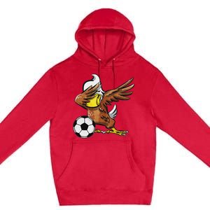 Soccer Dabbing Eagle Sport Premium Pullover Hoodie