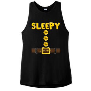 Sleepy Dwarf Easy Halloween Ladies PosiCharge Tri-Blend Wicking Tank