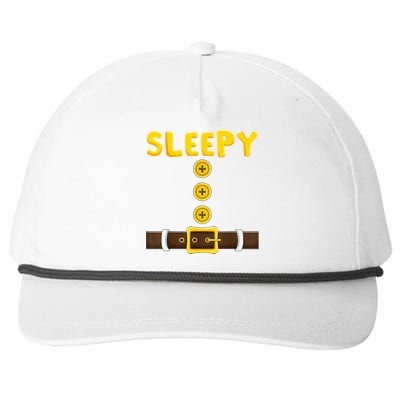 Sleepy Dwarf Easy Halloween Snapback Five-Panel Rope Hat