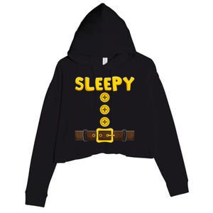 Sleepy Dwarf Easy Halloween Crop Fleece Hoodie