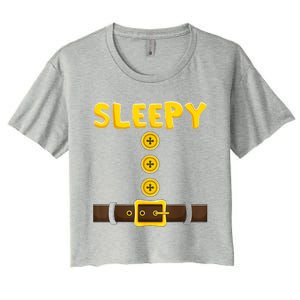 Sleepy Dwarf Easy Halloween Women's Crop Top Tee