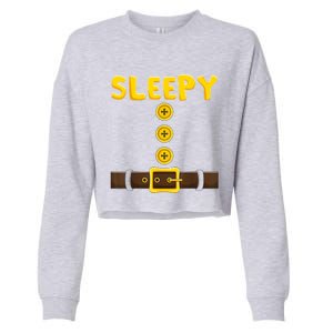 Sleepy Dwarf Easy Halloween Cropped Pullover Crew