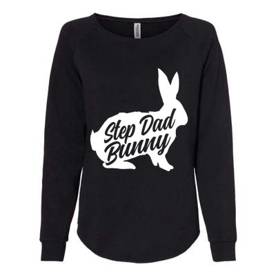 Step Dad Easter Bunny Silhouette Matching Family Funny Gift Womens California Wash Sweatshirt