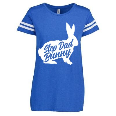 Step Dad Easter Bunny Silhouette Matching Family Funny Gift Enza Ladies Jersey Football T-Shirt