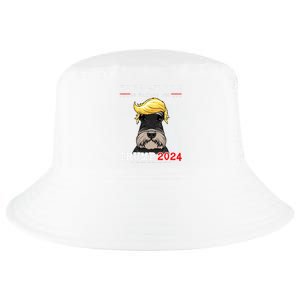 Schnauzer Dog Even My Dog Is Waiting For Trump 2024 Cool Comfort Performance Bucket Hat