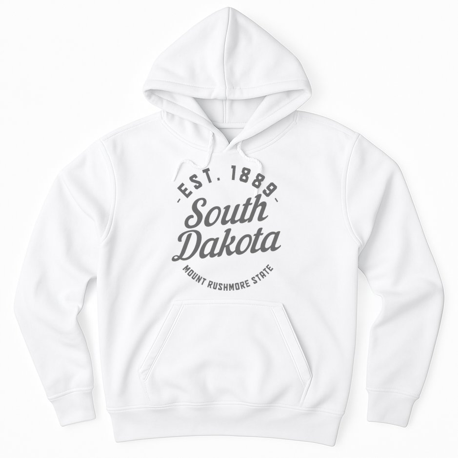South Dakota Est. 1889 Vintage Mount Rushmore State Pride Hoodie