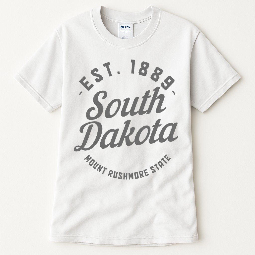 South Dakota Est. 1889 Vintage Mount Rushmore State Pride Tall T-Shirt