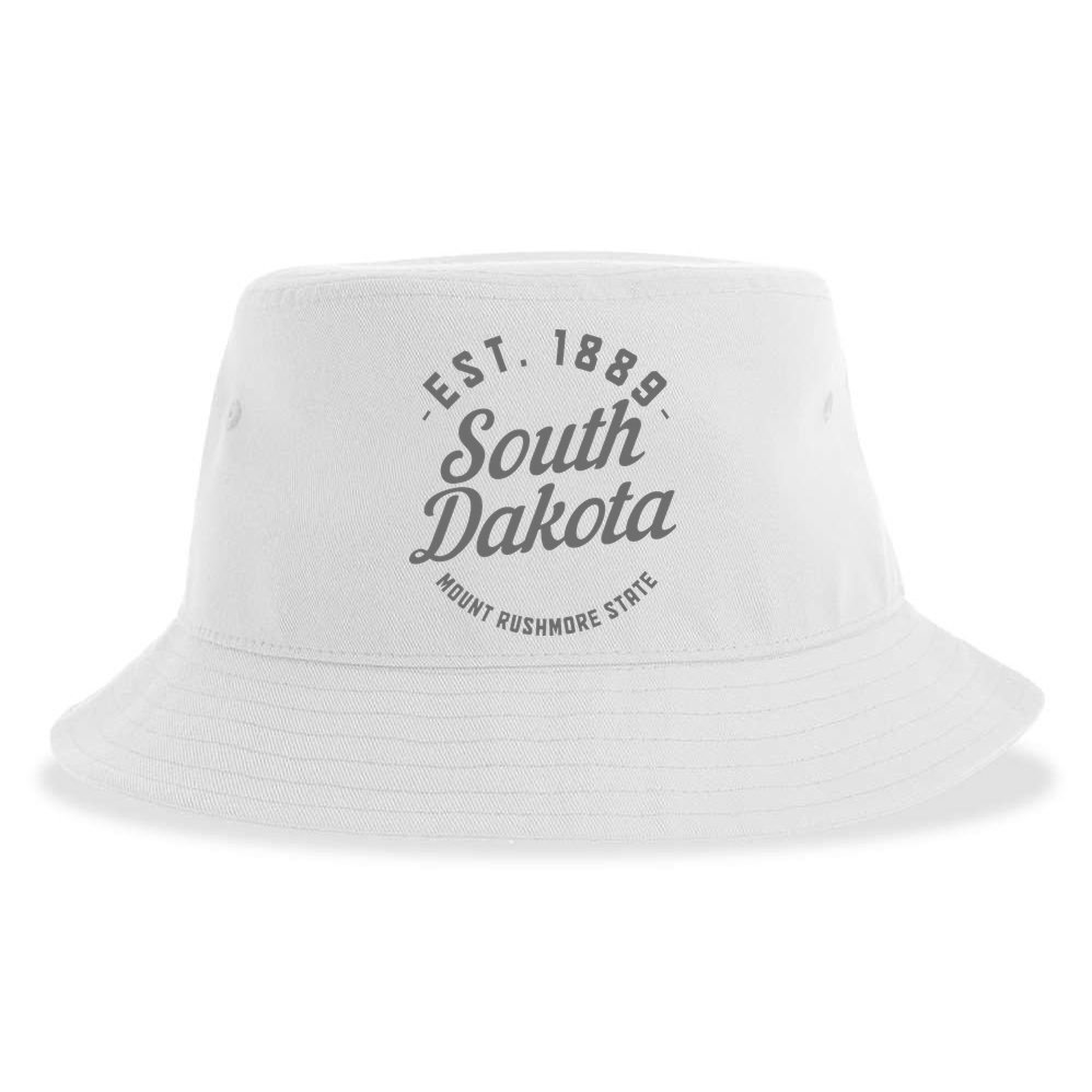 South Dakota Est. 1889 Vintage Mount Rushmore State Pride Sustainable Bucket Hat