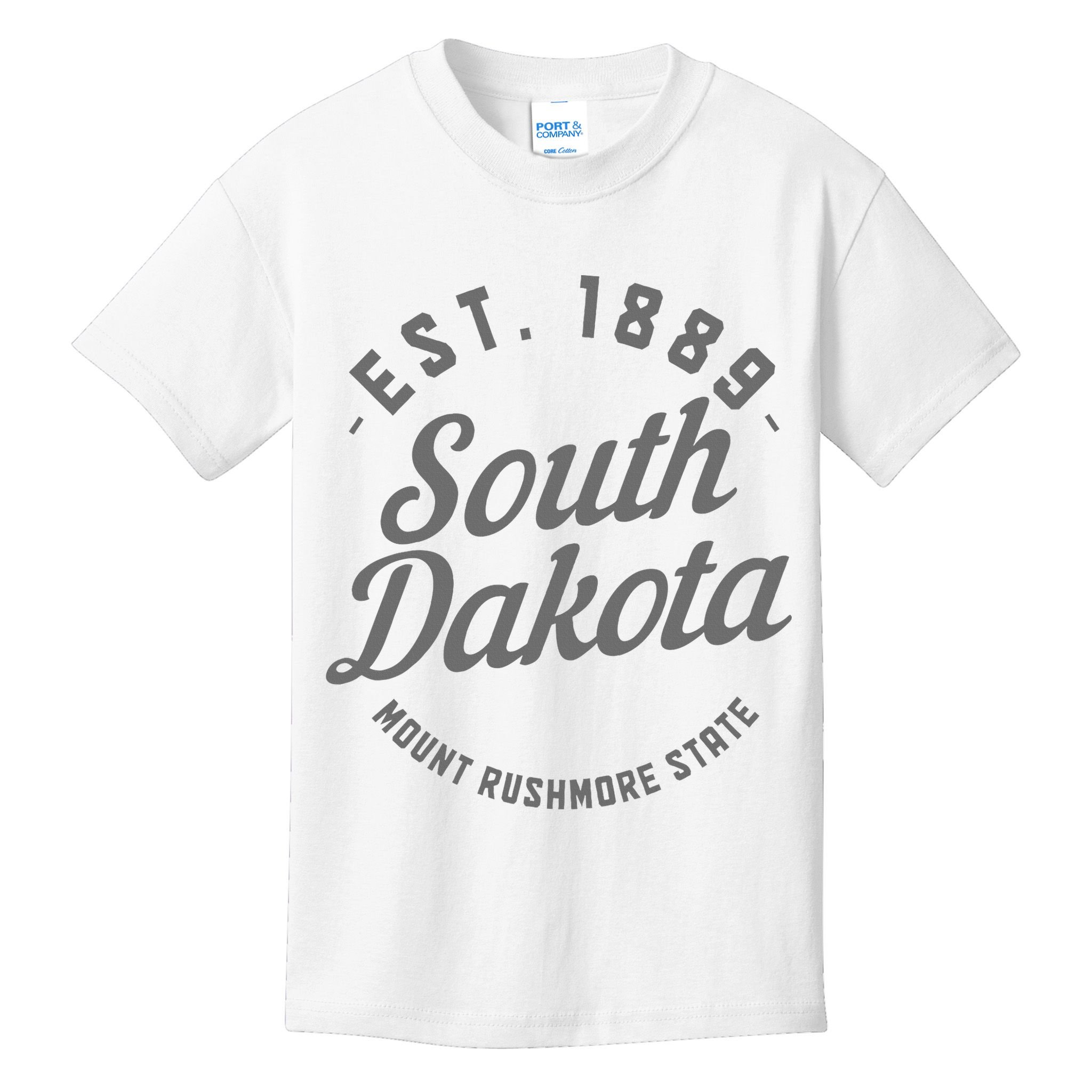 South Dakota Est. 1889 Vintage Mount Rushmore State Pride Kids T-Shirt