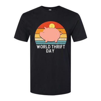 Savings Day Economics Students Teachers World Thrift Day Softstyle CVC T-Shirt