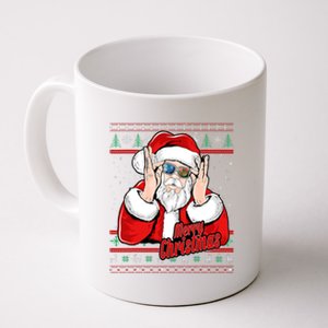 Santa DJ EDM Novelty Christmas DJ Xmas Holiday Coffee Mug