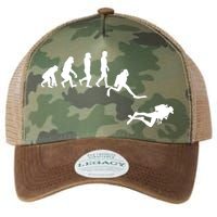 Scuba Dive Evolution Diving Diver Ocean Lover Gift Legacy Tie Dye Trucker Hat