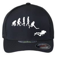 Scuba Dive Evolution Diving Diver Ocean Lover Gift Flexfit Unipanel Trucker Cap