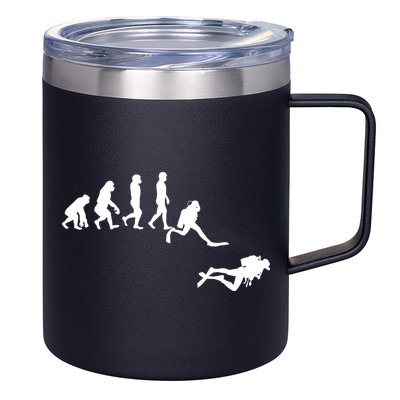 Scuba Dive Evolution Diving Diver Ocean Lover Gift 12oz Stainless Steel Coffee Mug