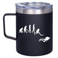 Scuba Dive Evolution Diving Diver Ocean Lover Gift 12oz Stainless Steel Coffee Mug