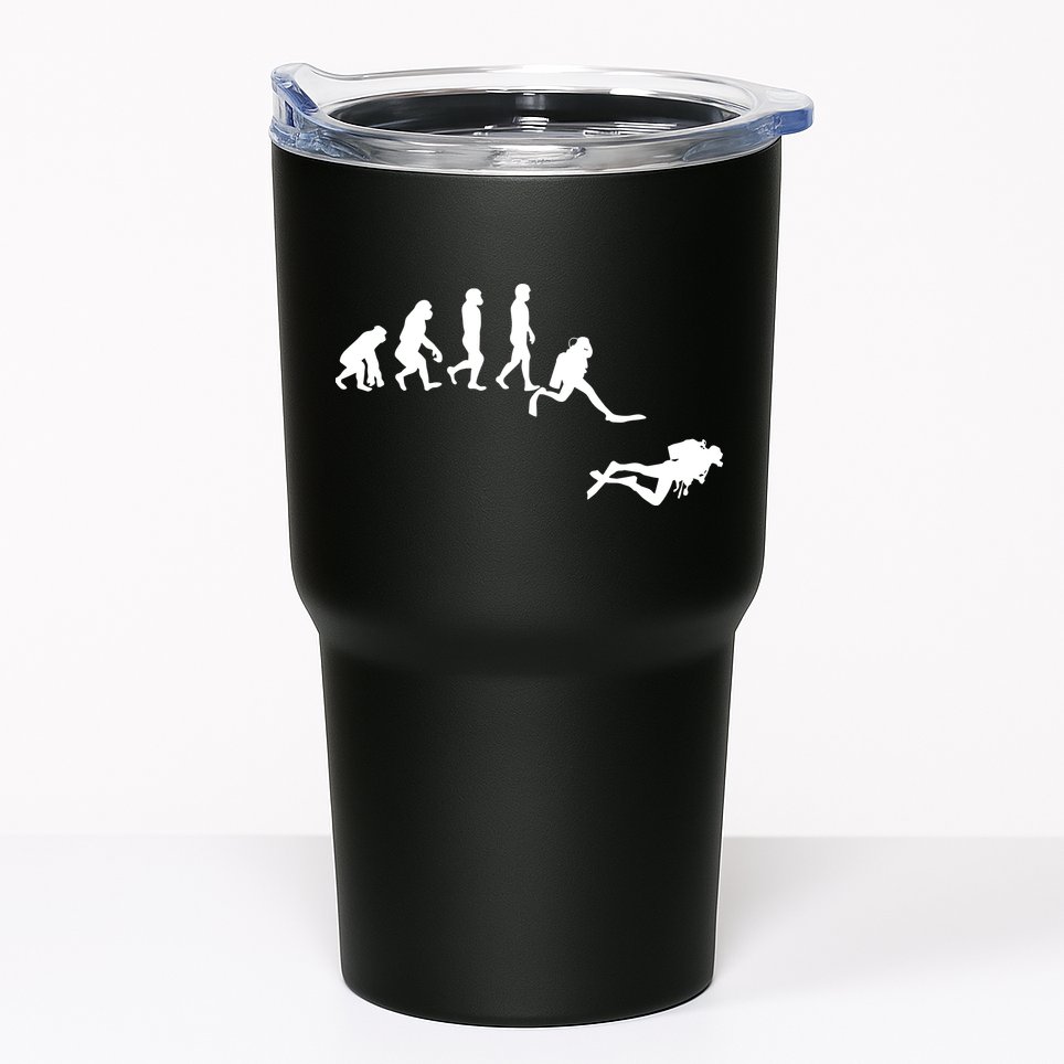 Scuba Dive Evolution Diving Diver Ocean Lover Gift Tumbler