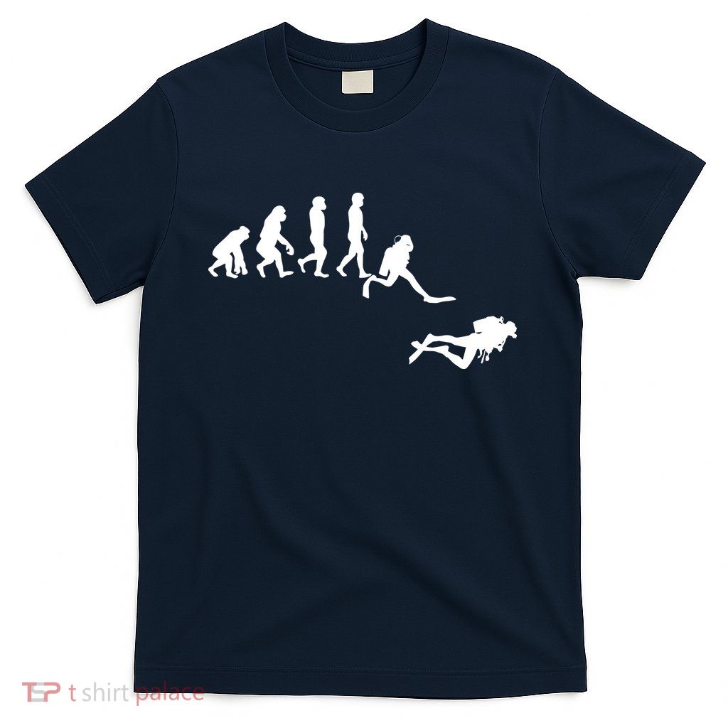 Scuba Dive Evolution Diving Diver Ocean Lover Gift T-Shirt