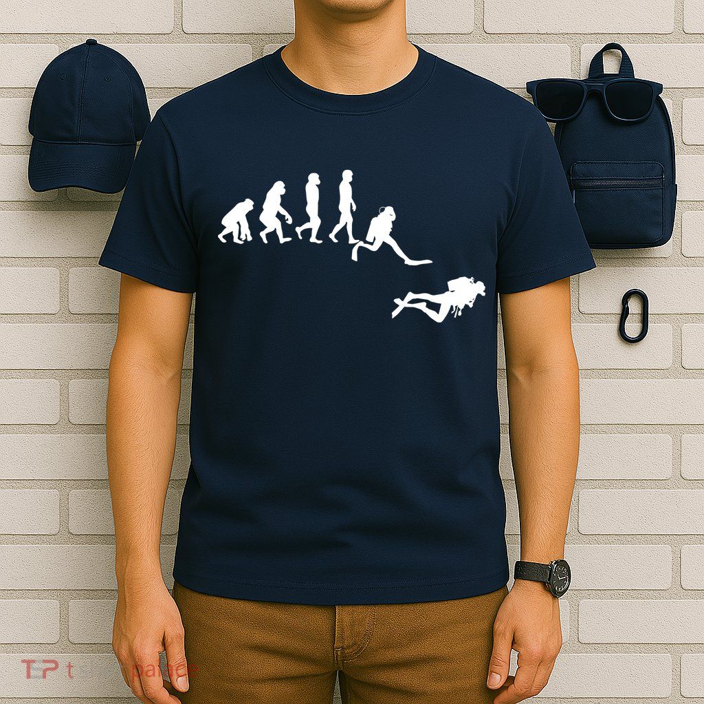 Scuba Dive Evolution Diving Diver Ocean Lover Gift T-Shirt