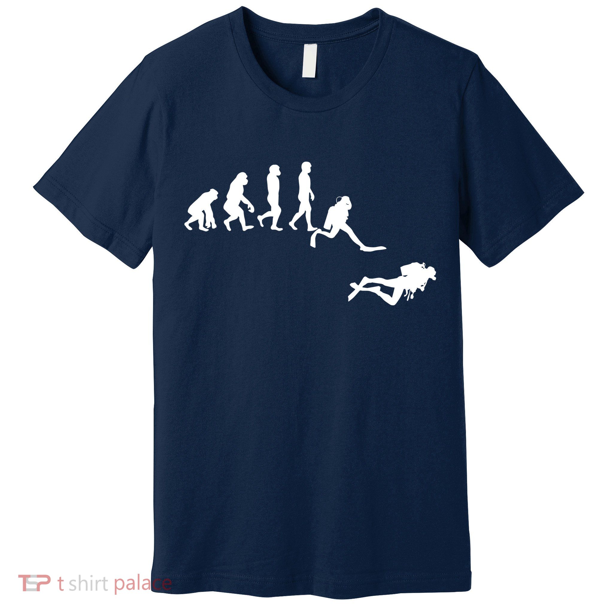 Scuba Dive Evolution Diving Diver Ocean Lover Gift Premium T-Shirt