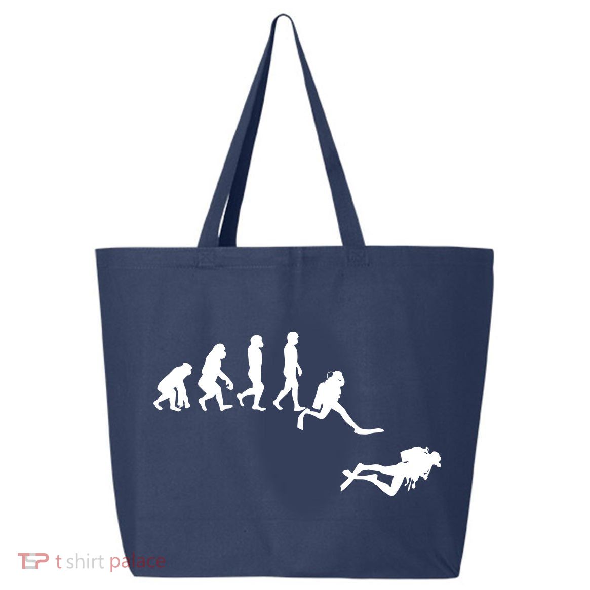 Scuba Dive Evolution Diving Diver Ocean Lover Gift 25L Jumbo Tote