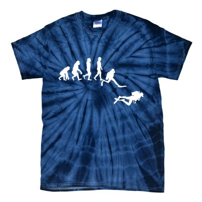 Scuba Dive Evolution Diving Diver Ocean Lover Gift Tie-Dye T-Shirt
