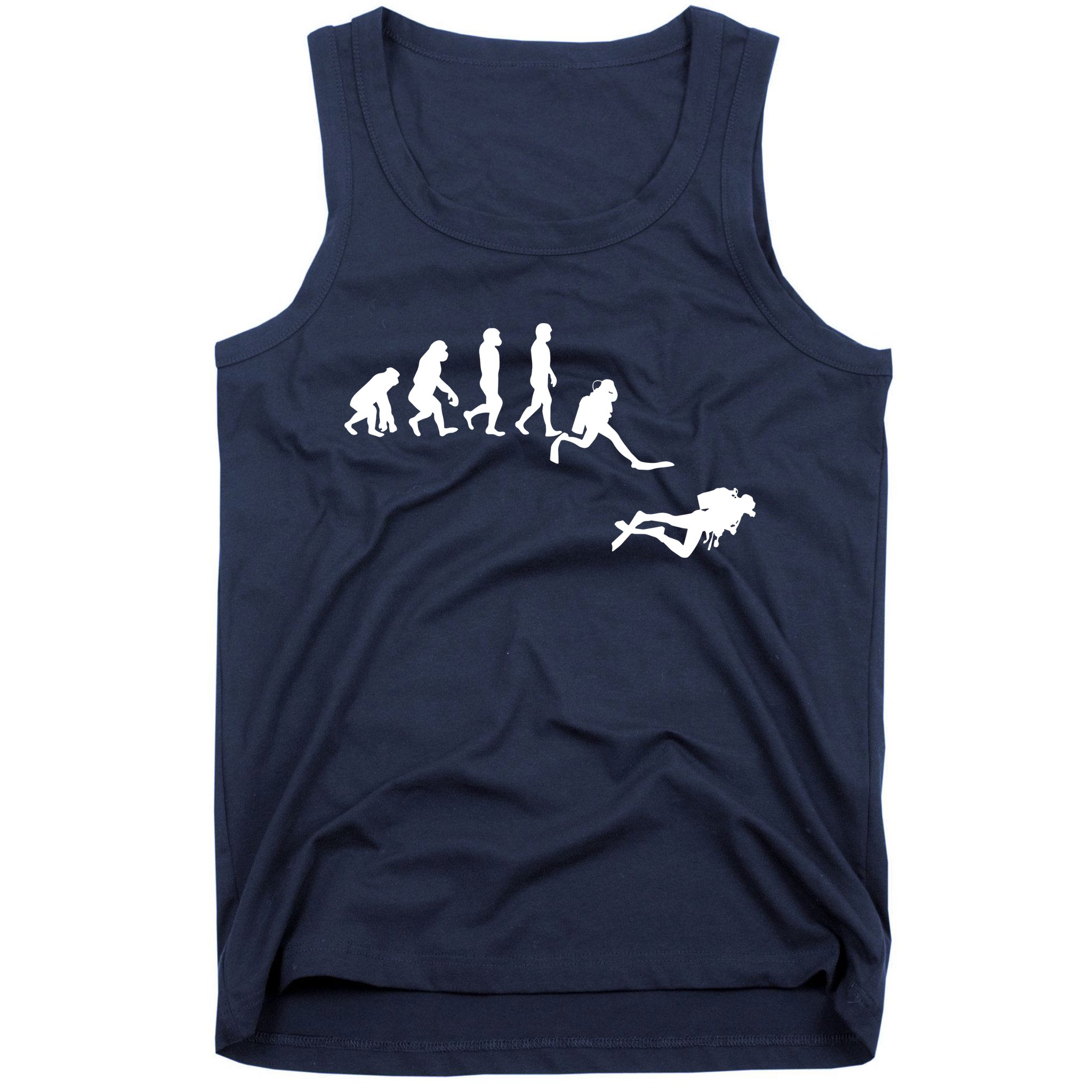 Scuba Dive Evolution Diving Diver Ocean Lover Gift Tank Top
