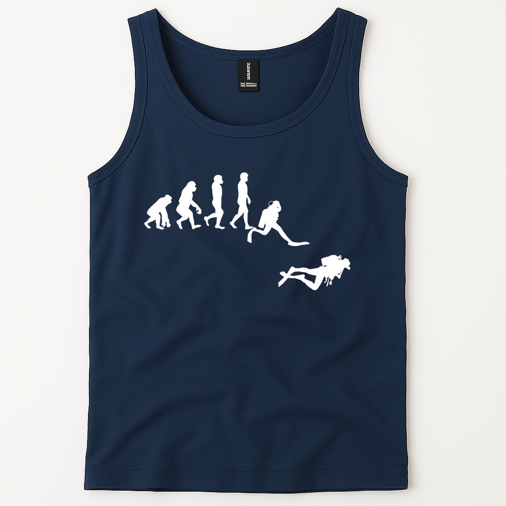 Scuba Dive Evolution Diving Diver Ocean Lover Gift Tank Top