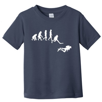 Scuba Dive Evolution Diving Diver Ocean Lover Gift Toddler T-Shirt