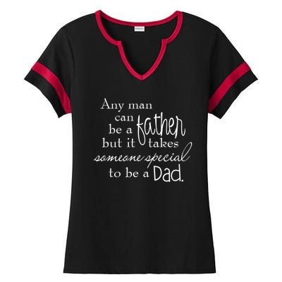 Special Dad Father's Day Gift Quote Ladies Halftime Notch Neck Tee