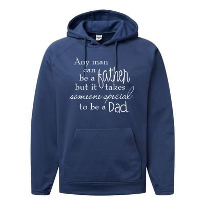 Special Dad Father's Day Gift Quote Performance Fleece Hoodie