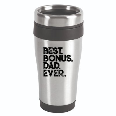 Step Dad Fathers Day Gift Best Bonus Dad Ever Gift 16oz Travel Tumbler