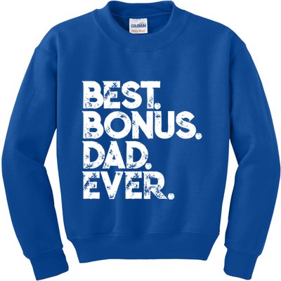 Step Dad Fathers Day Gift Best Bonus Dad Ever Gift Kids Sweatshirt