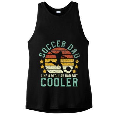 Soccer Dad Funny Soccer Player & Fan Father's Day Gift Ladies PosiCharge Tri-Blend Wicking Tank
