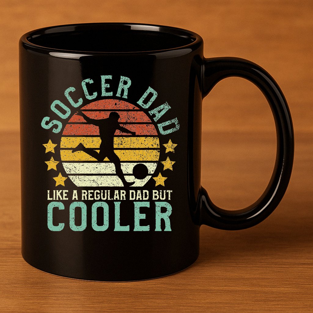 Soccer Dad Funny Soccer Player & Fan Father's Day Gift 11oz C Handle Ceramic Mug
