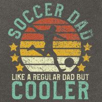 Soccer Dad Funny Soccer Player & Fan Father's Day Gift Cotton Canvas Backpack