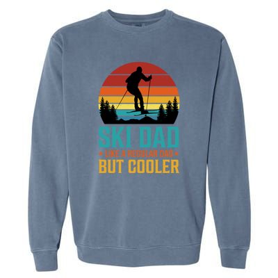 Ski Dad | Funny Skier & Skiing Lover Gift For Men Garment-Dyed Sweatshirt