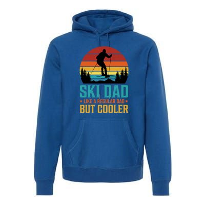 Ski Dad | Funny Skier & Skiing Lover Gift For Men Premium Hoodie