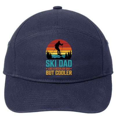 Ski Dad | Funny Skier & Skiing Lover Gift For Men 7-Panel Snapback Hat