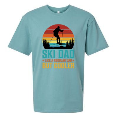 Ski Dad | Funny Skier & Skiing Lover Gift For Men Sueded Cloud Jersey T-Shirt