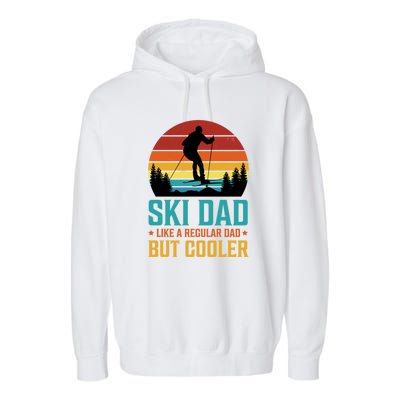 Ski Dad | Funny Skier & Skiing Lover Gift For Men Garment-Dyed Fleece Hoodie