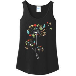 Sewing Dandelion Flowers Quilting Ladies Essential Tank