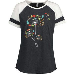 Sewing Dandelion Flowers Quilting Enza Ladies Jersey Colorblock Tee